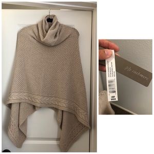 Cashmere Poncho NWT